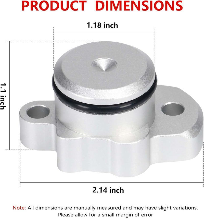 Atesilor Oil Pump Block Off Kit for Yamaha PW50 PW80 Y-Zinger, w/Plug Cover, O-Ring, Bolts & Port Caps - Image 4